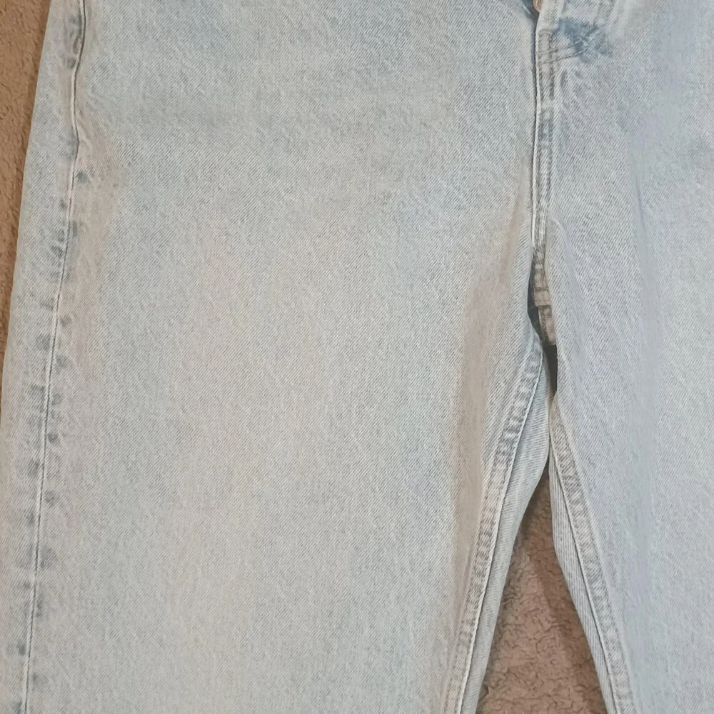 Topshop Edition Womens Jeans Size 14 W36 L34 Vintage Wash High Waist Straight Bu - Picture 5 of 8
